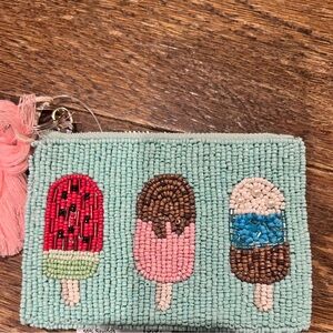 Beaded Popsicle Design Wallet